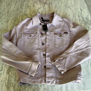 Never worn Tom Ford Light Purple Denim Bomber Jacket